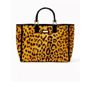 NWT Lilly Pulitzer Greydon Leopard Tote!